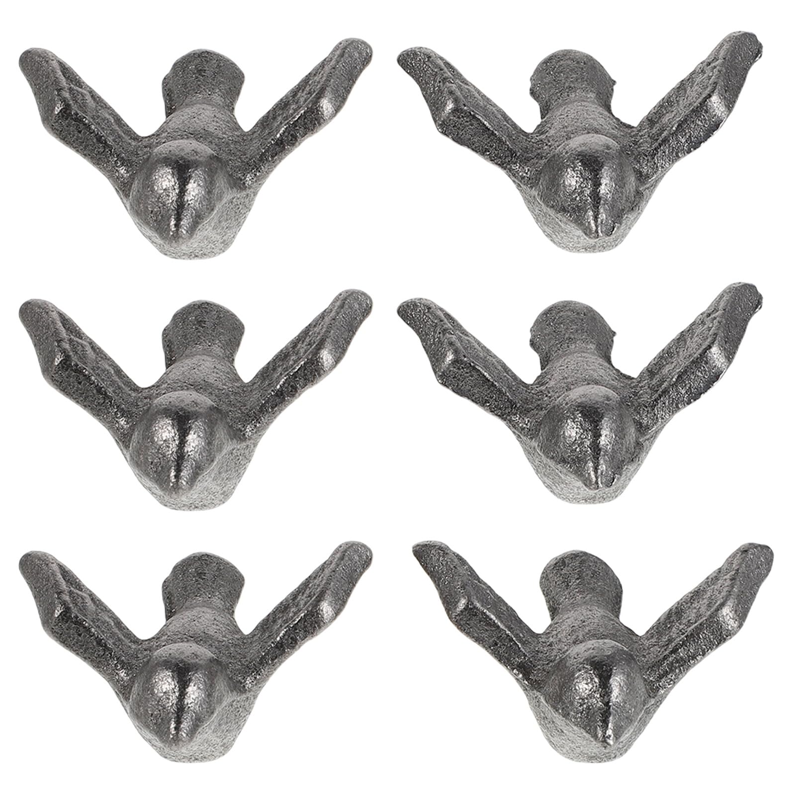 Outils de cuisson en fonte pour la cuisine set de 6 pièces noires