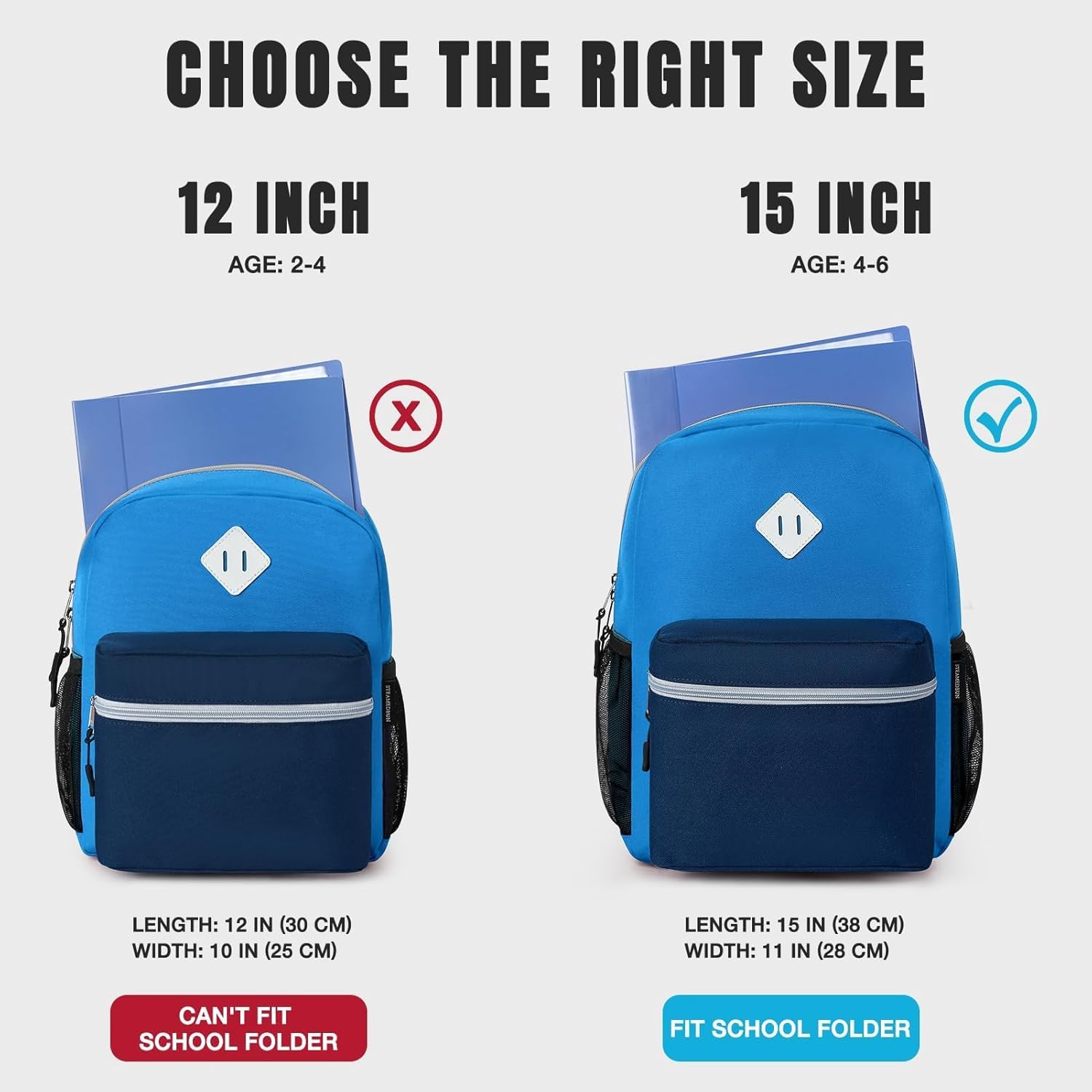 STEAMEDBUN Toddler Backpack Boy 2-4, Kids Backpack Boys, Preschool Daycare Travel Small- 12inch - Image 6