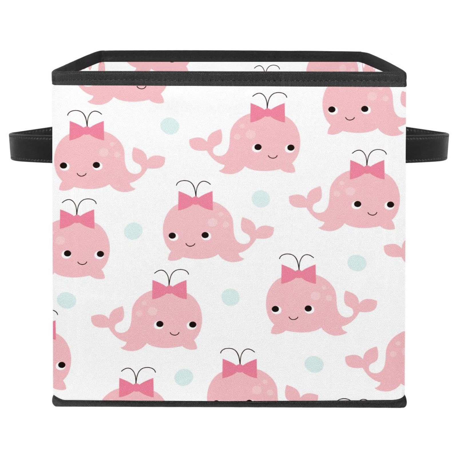 Boîte de rangement pliable en tissu avec poignées solides pour dressing et placards