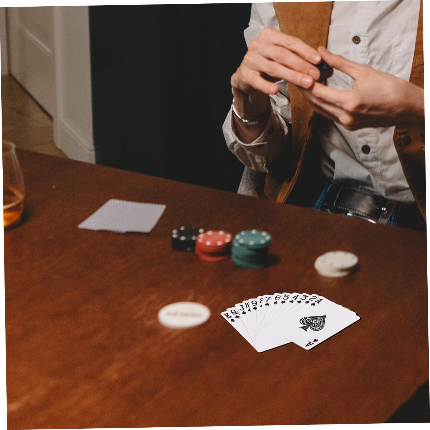 Alasum 3juegos Cartas De Póker para Sublimación Tarjetas para Entretenimiento Fiestas Material Seguro y Portátil