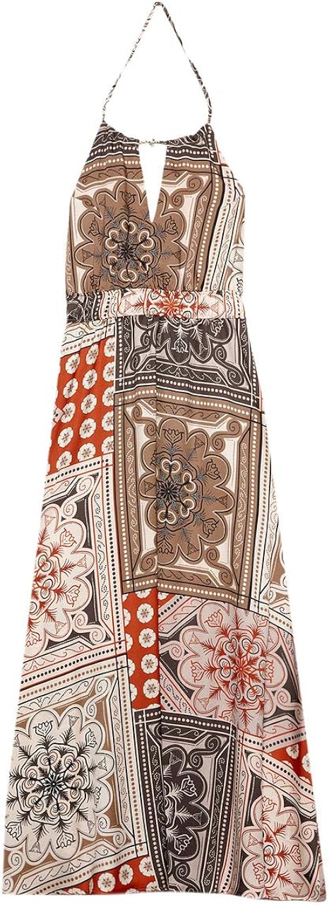 Motivi : Vestito Lungo Fantasia Foulard Beige 42 (Italian Size) :  Amazon.it: Abbigliamento
