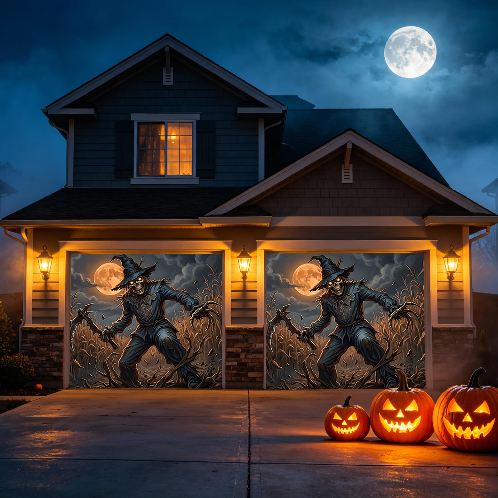 Halloween dekoracja horror impreza tło zewnętrzne do ogrodu
