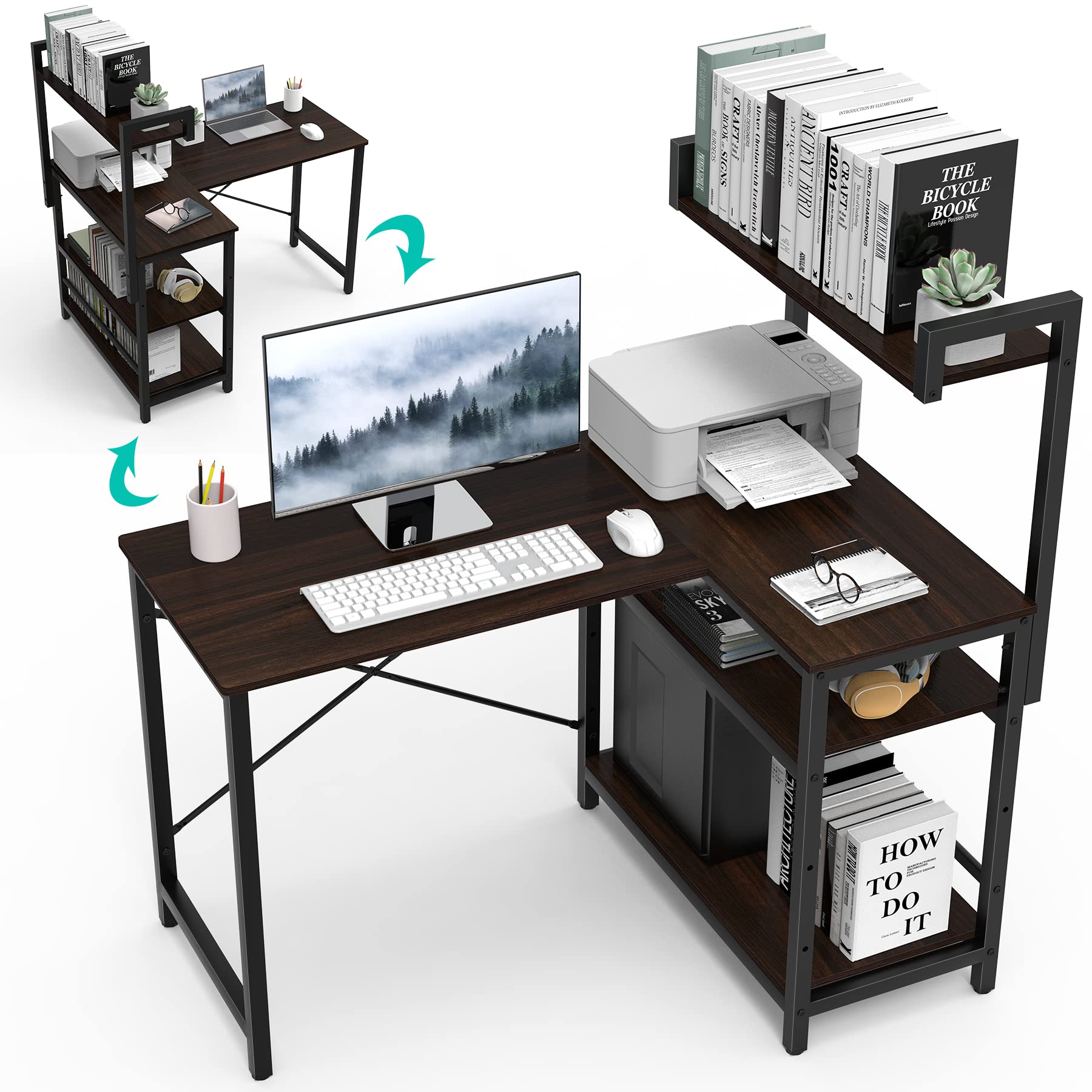 Amazon | Aka Supaku l字デスク pcデスク L字 ゲーミングデスク 机 幅