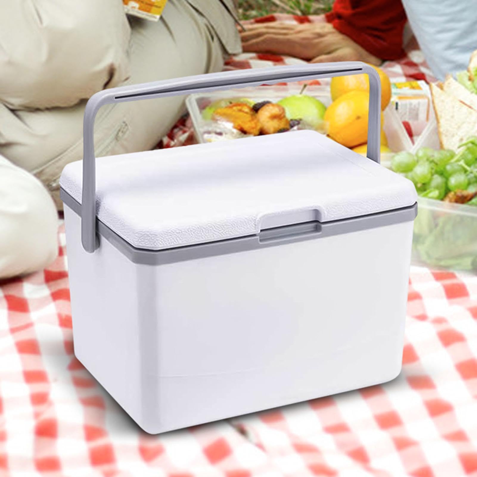 Cofre de Hielo para Acampar, refrigerador para Acampar,Enfriador de | Camping pequeño | Pequeño refrigerador portátil Aislado 5L, Duro portátil para la Playa, Comida campestre, Camping