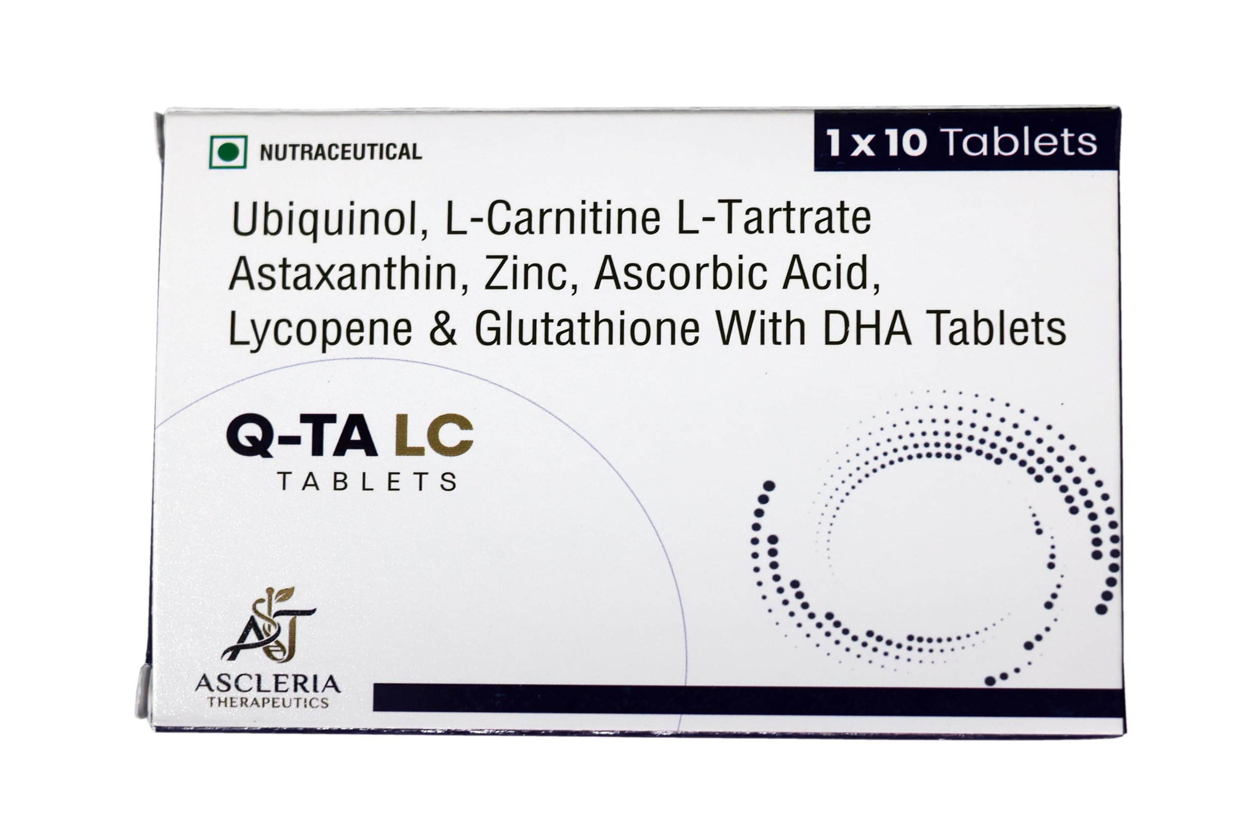 Q-TA LC™ | Ubiquinol, L-carnitine L-tartrate, Astaxanthin, Zinc, Ascorbic Acid, Lycopene & Glutathione With DHA & EPA Tablets for Male Reproductive Health, Energy Metabolism and Overall Cellular Antioxidant Defense — Amazon image 2