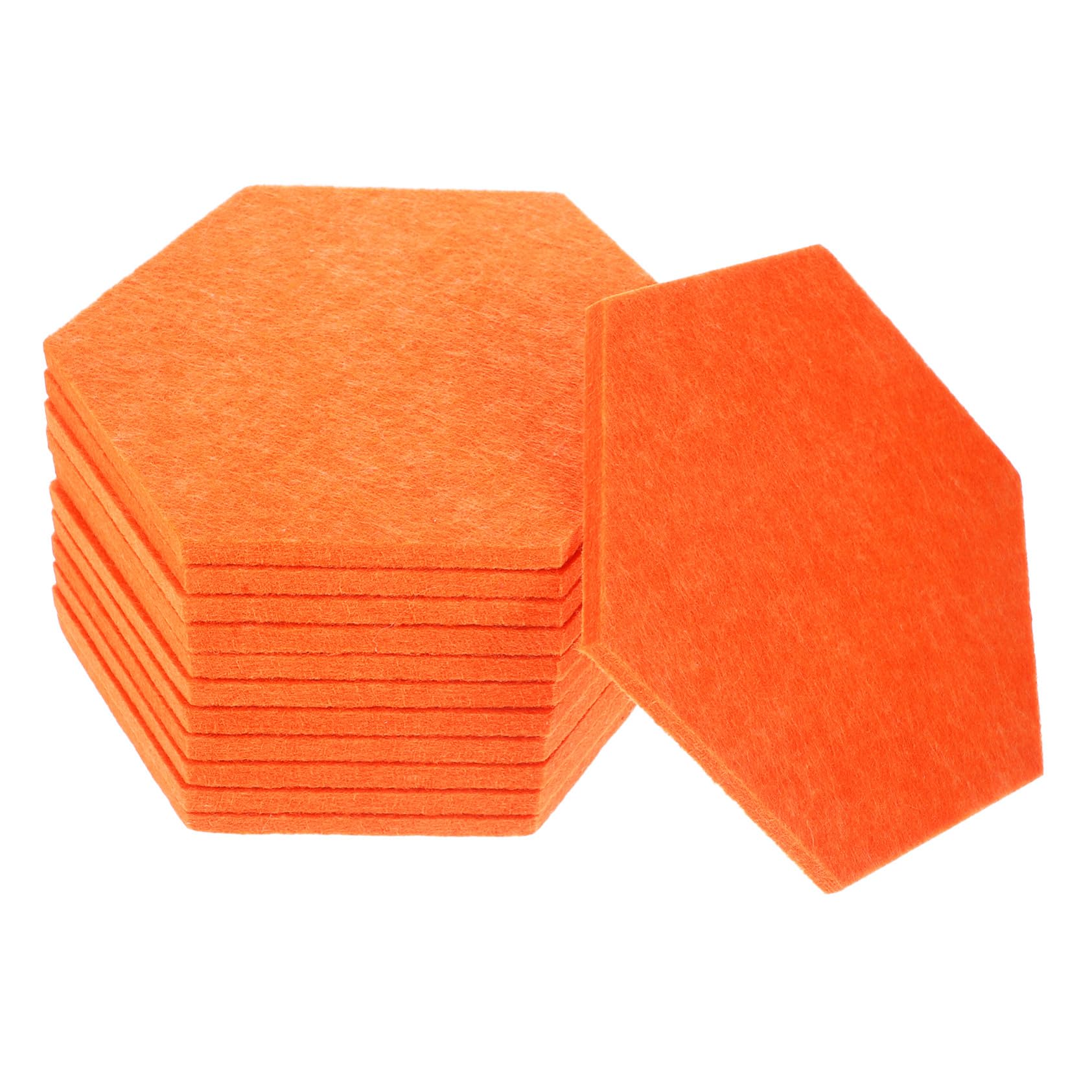 Tableaux feutre hexagonaux TOPBATHY : lot de 12 dalles murales colorées pour bureau