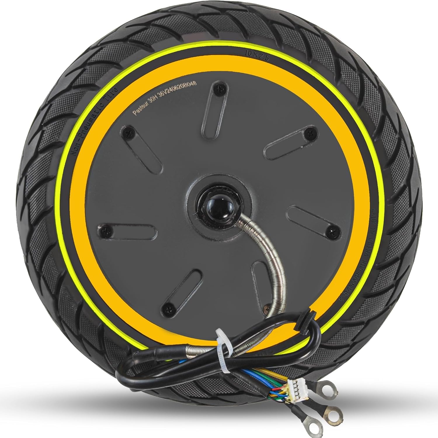 Moteur À Roue De 10x2.5 Pouces Avec Pneu Solide, Roue Motrice De 500W, Compatible Uniquement Avec La Trottinette Électrique Segway Ninebot Max G30P, Kit Moteur Arrière 60/70-6.5