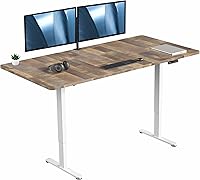 Vista 78 de VIVO DESK-KIT-E2B1B - Escritorio eléctrico de pie con motor doble, ajuste de altura de memoria, serie E2B, marco negro superior negro, DESK-KIT-E2B1B