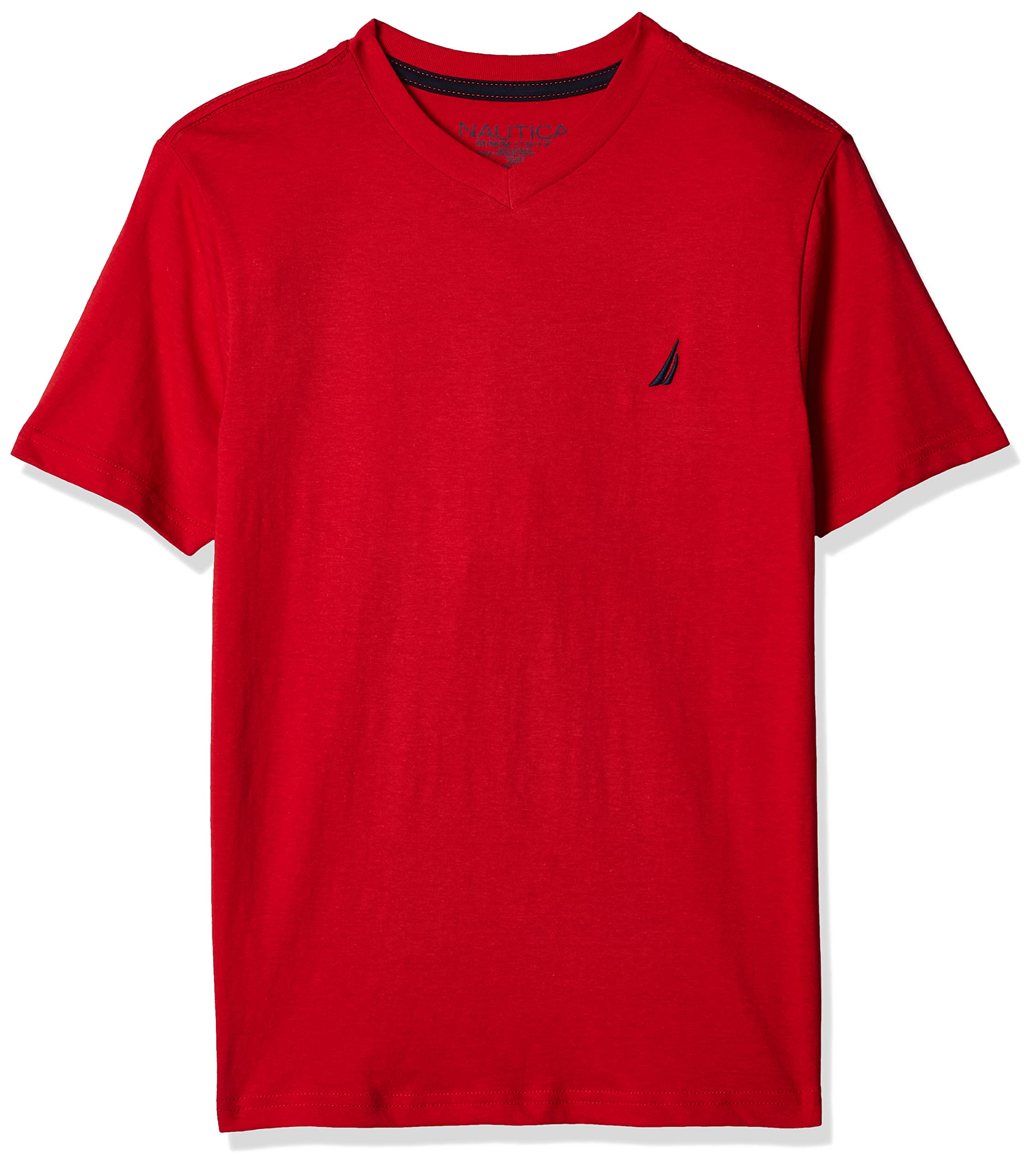 Nautica Boys' Short Sleeve Solid V-Neck T-Shirt - 5