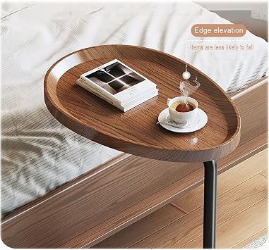 Bedside table simple modern bedroom bedside small bedside shelf home mini side cabinet mobile table (Color : Black)
