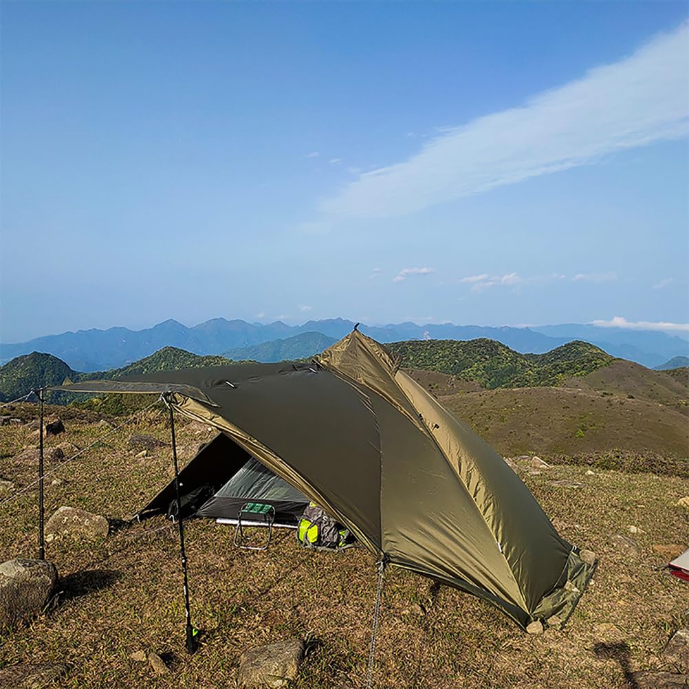 Łatwe w Rozstawianiu Natychmiastowe Namioty Kempingowe dla 2 Osób,z Wewnętrzną Siatką Przeciw Komarom,Namiot Ultralekki na 4 Pory Roku,Namiot Tipi na Polowania,Backpackingu,Wędrówek,Zielony