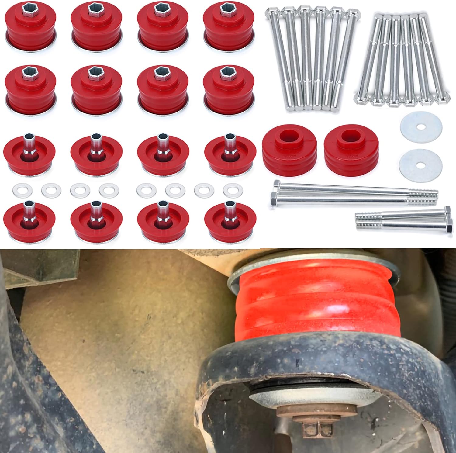 Body Mount Bushing Kit, KF04060BK Polyurethane Body Cab