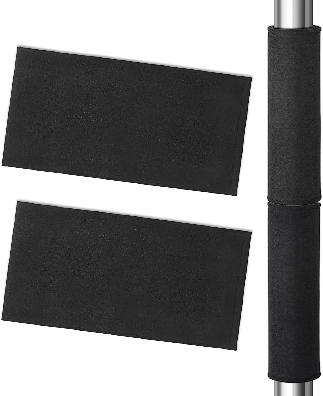 Thick Basement Lamp Post Pad Garage Lamp Post Protection Bag with Anti Slip Fabric, Black 12 x 24 Inch Basement Lamp Post Cover（Thickness 0.4IN (4)