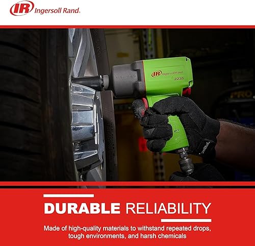 Miniatura 5 de Ingersoll Rand 2235TiMAX-G - Llave de impacto neumática de 12 pulgada, 4.6 libras, par de torsión de 1350 libras-pie, carcasa de martillo de
