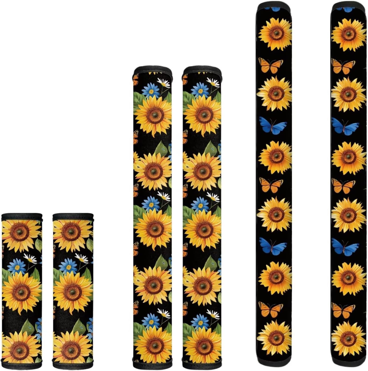 Sunflower Refrigerator Door Handle Covers Set of 6 Pack Washable Kitchen Appliance Gloves Fridge Microwave Dishwasher Handle Cloth Protector Keep Off Fingerprints Food Stains