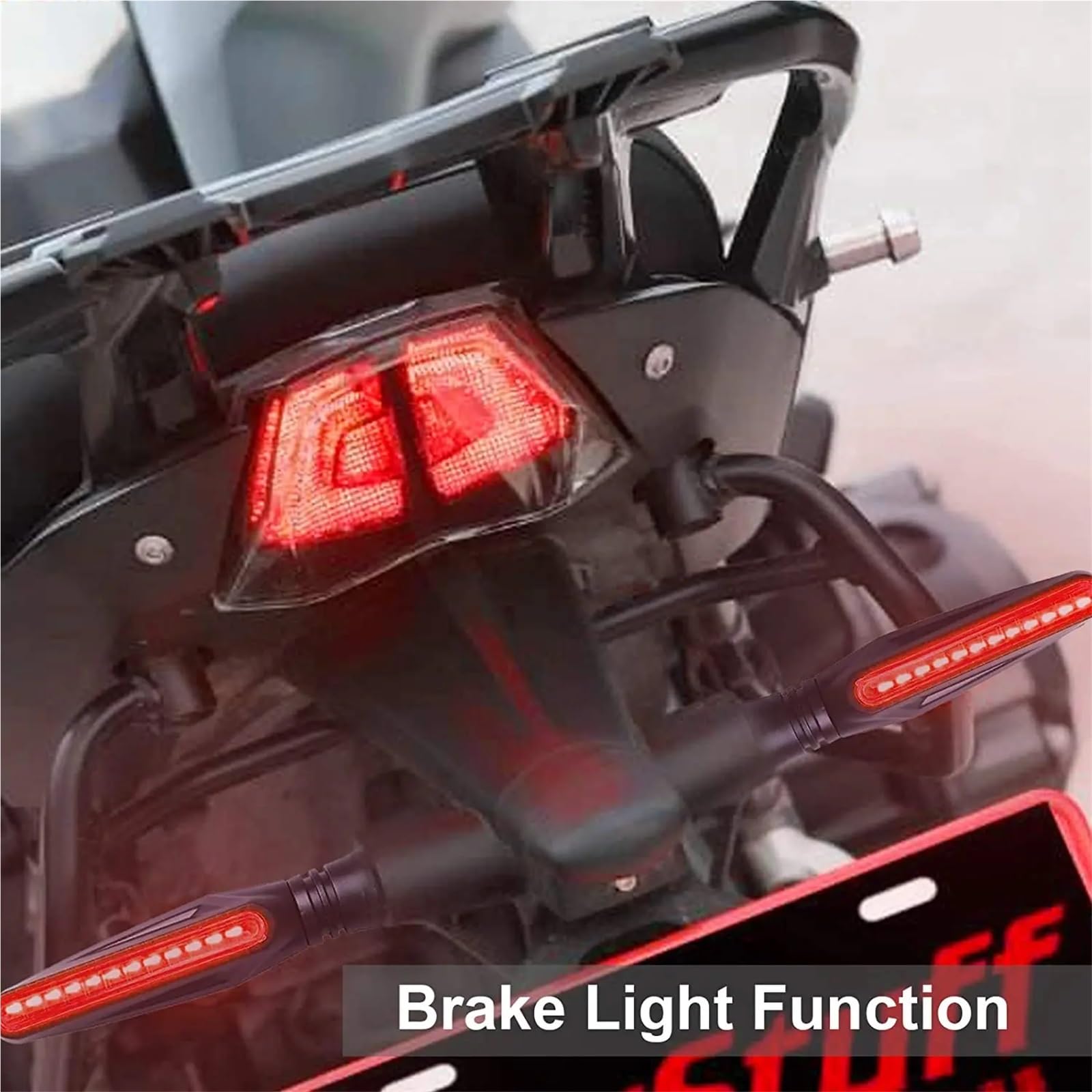 motocykla reflektor Kierunkowskazy motocyklowe Światła do jazdy dziennej hamowania 12V