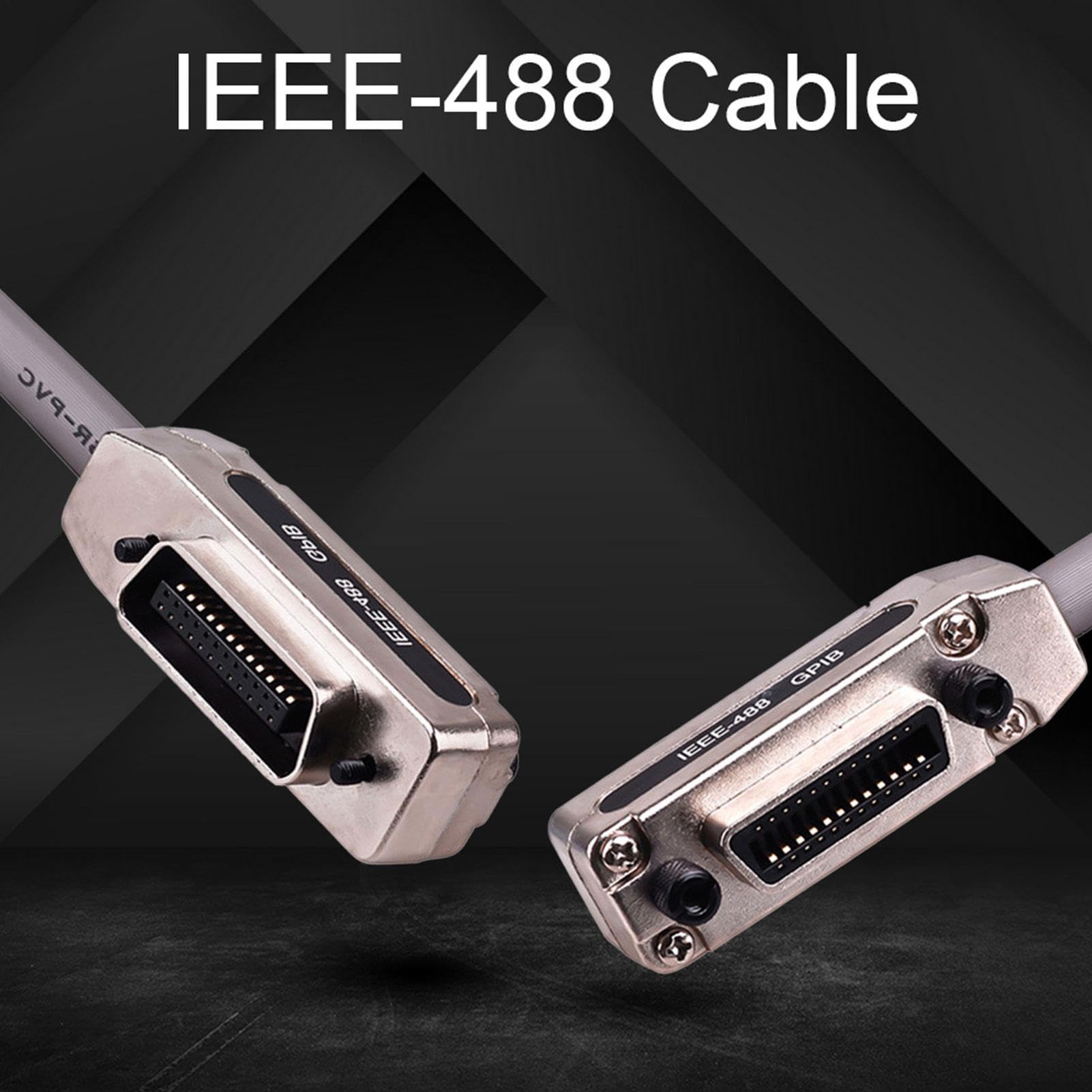 Câble IEEE 488 GPIB - Fil D'extension De Connecteur Métallique, Câble De De Données Blindé | Ensemble D'interface De Communication D'instrument À Grande Vitesse, Faisceau De Transmission De