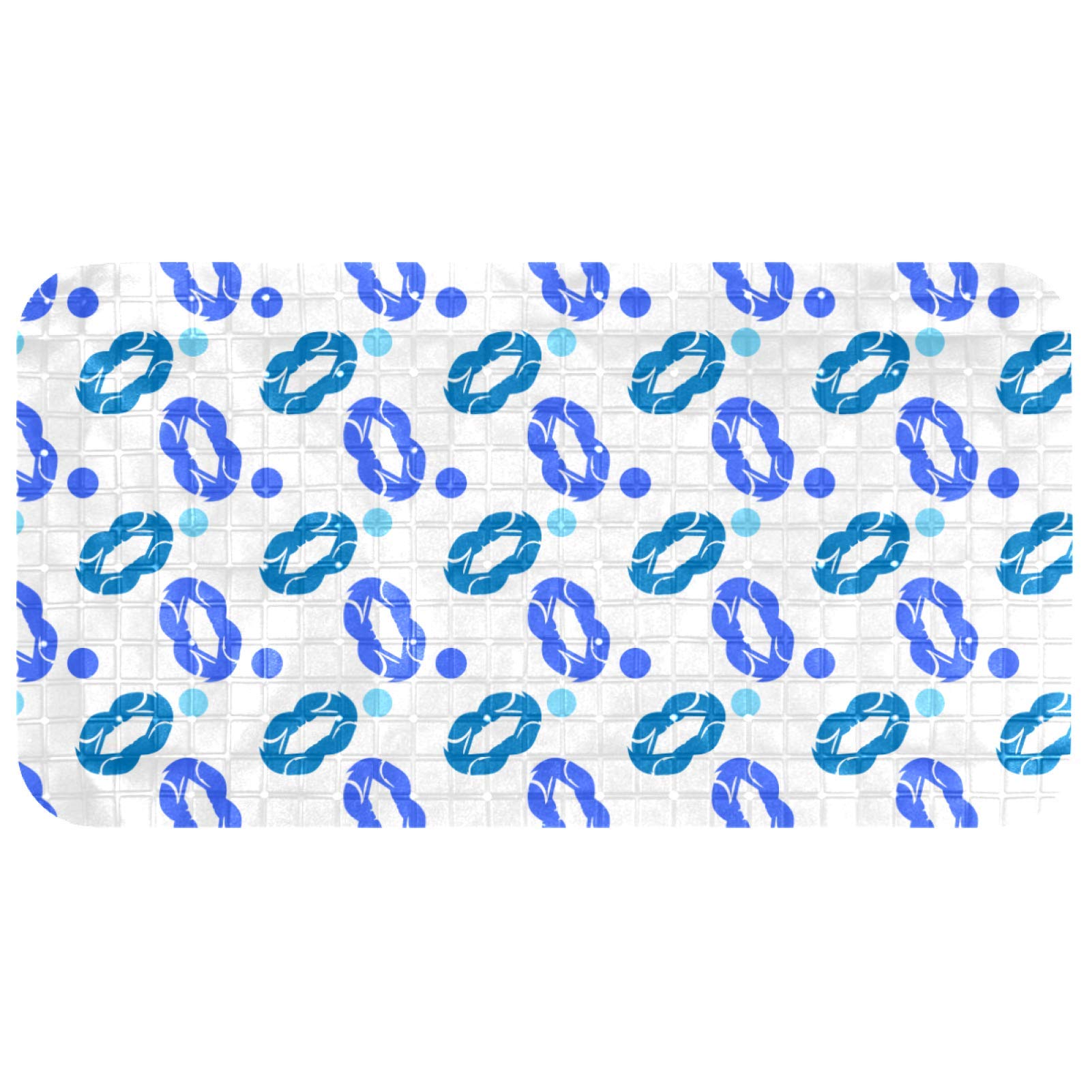 Tapis de bain pour bébé motif baiser anti-glisse dans la baignoire