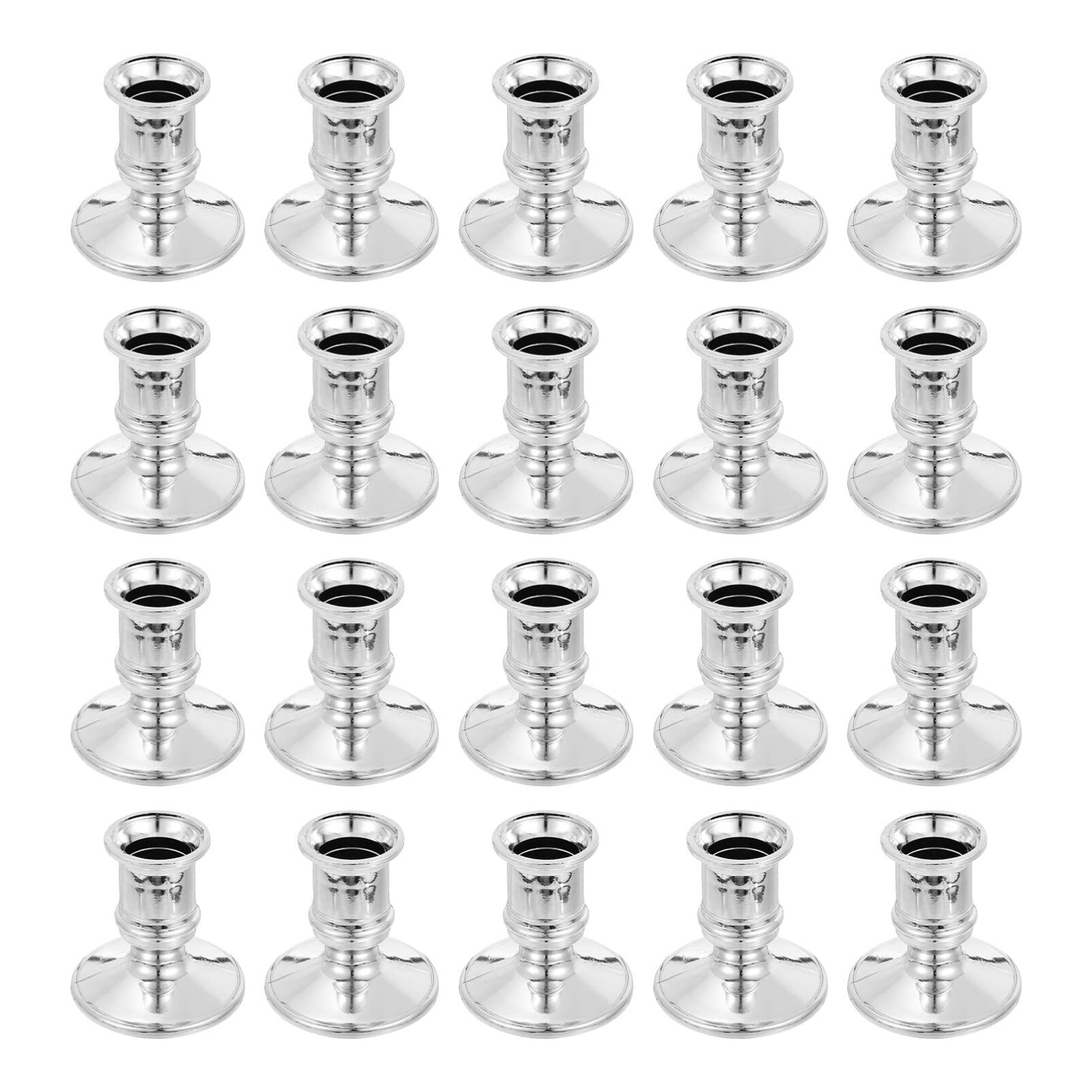20pcs Electronic Candle Base Fashion Candleholder Electronic Candlestick Holder Plastic Candle Stand Desktop Candlestick Candleholders for Candlesticks Candle Holder Decor