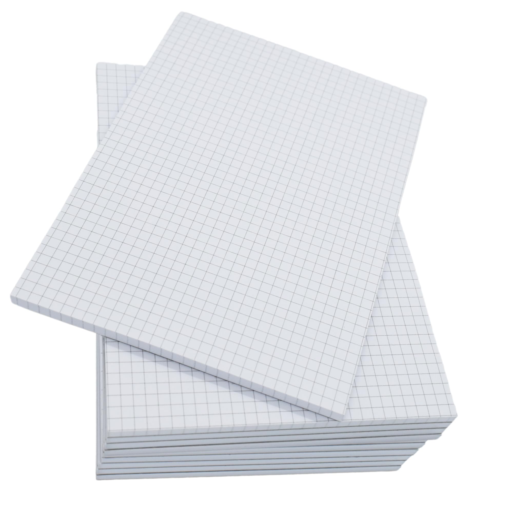 HLKauf Notizblöcke Schreibblock DIN A4 A5 A6 | kariert | liniert | blanko, Notizblock 5er|10er|20er Pack, 50 Blatt je Block, 80 g/m² Offset weiß, Blöcke für Schule oder Büro Uni