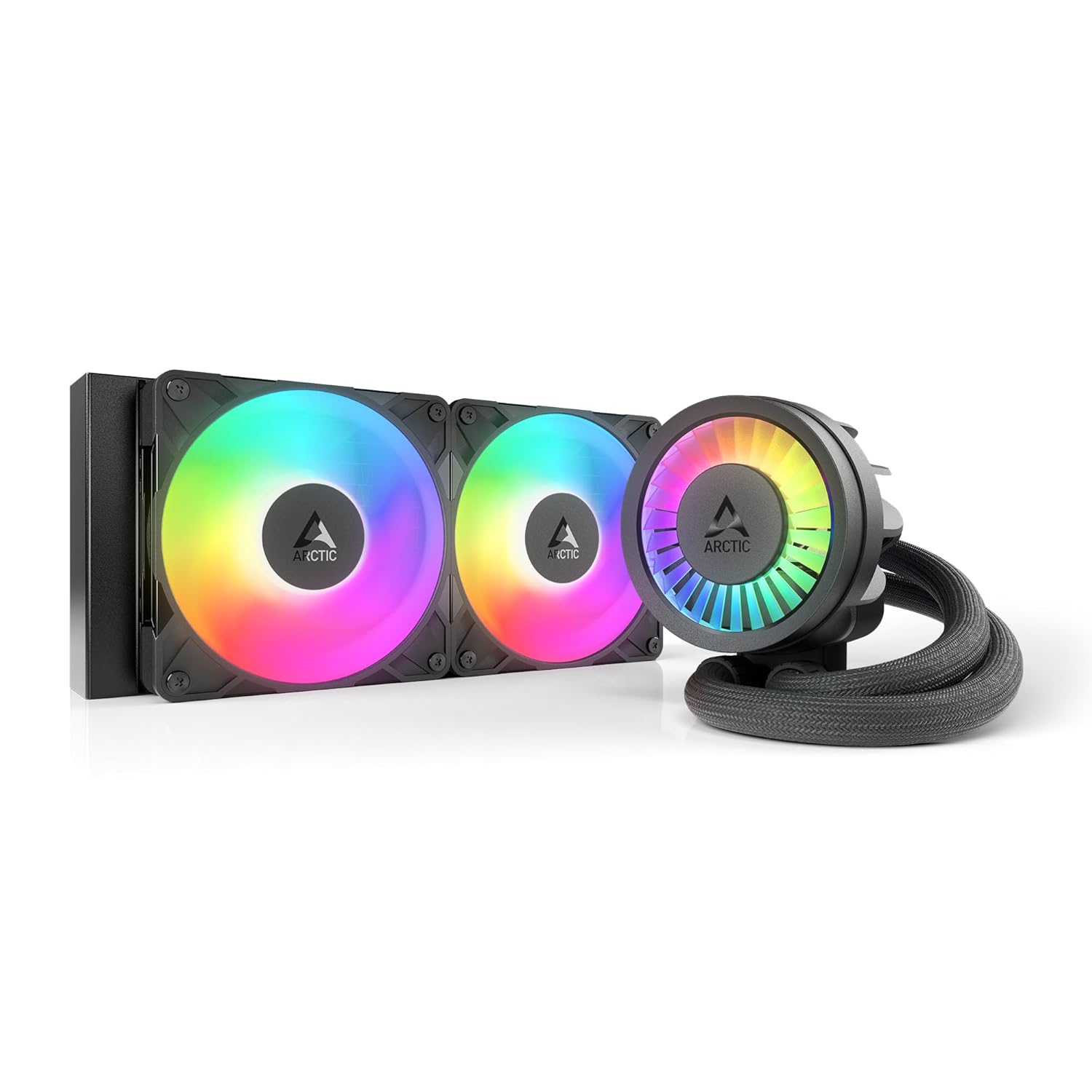 ARCTIC Liquid Freezer III Pro 240 A-RGB – 240 mm AIO CPU Cooler, Water Cooling, 38 mm Radiator, PWM Pump, VRM Fan, for AMD AM5/AM4, Intel LGA1851/1700 Contact Frame – Black ARCTIC Liquid Freezer III Pro 240 A-RGB – 240 mm AIO CPU Cooler, Water Cooling, 38 mm Radiator, PWM Pump, VRM Fan, for AMD AM5/AM4, Intel LGA1851/1700 Contact Frame – Black