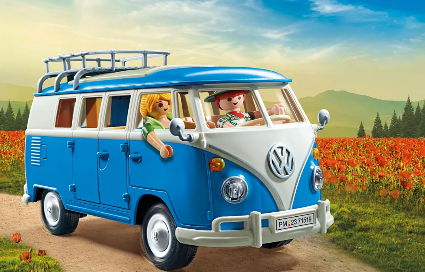 PLAYMOBIL Volkswagen 71409 T1 Camping Bus Edeka Edition 2, for