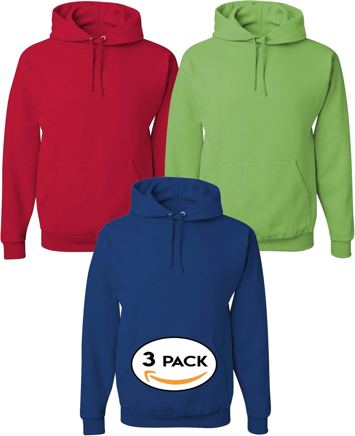 Tee Miracle Multipack Bundle Unisex Bulk 996MR Hooded Sweatshirt 3, 6, 10 Pack - Make Your Own Assorted Color Set
