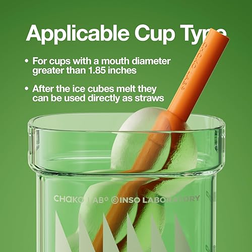 Miniatura 4 de CHAKO LAB Moldes para paletas con pajilla, reutilizable, de silicona, sin BPA, para hacer paletas de hielo, fácil liberación