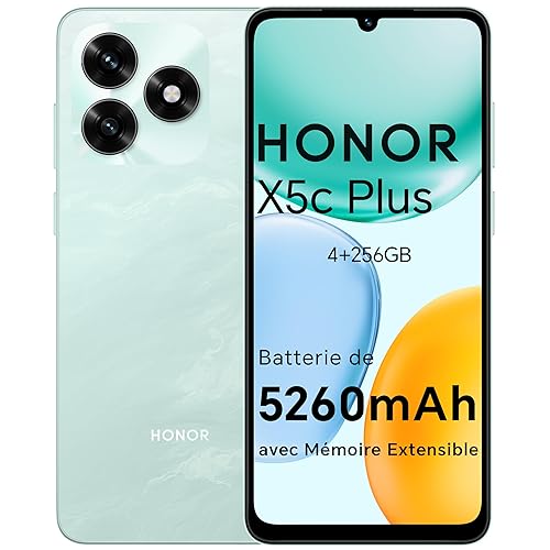 Honor X5c Plus Smartphone Dual SIM NFC, 5260mAh Batterie, 4+256GB,