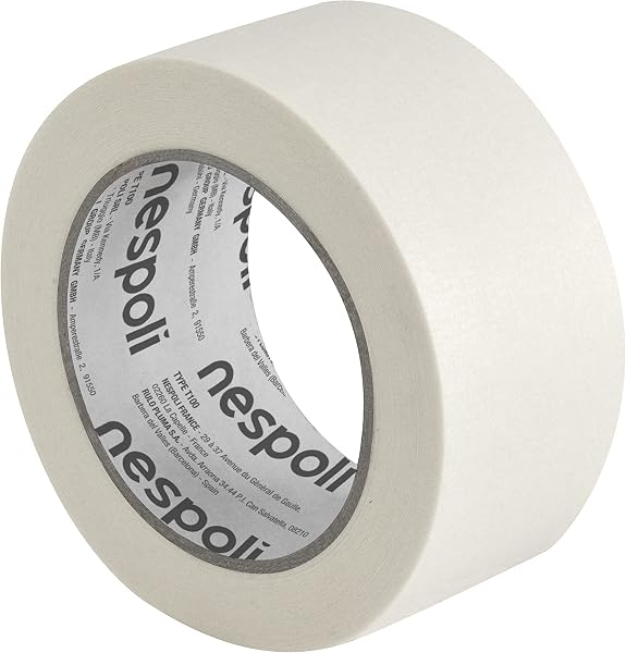 Nespoli – Nastro Carta Adesivo per Interni 25mm x 50m per Mascheratura Basic, Carta Gommata per Verniciatura Fai da Te - Nastro Imbianchino Facile da Strappare con Aderenza Sicura - 1