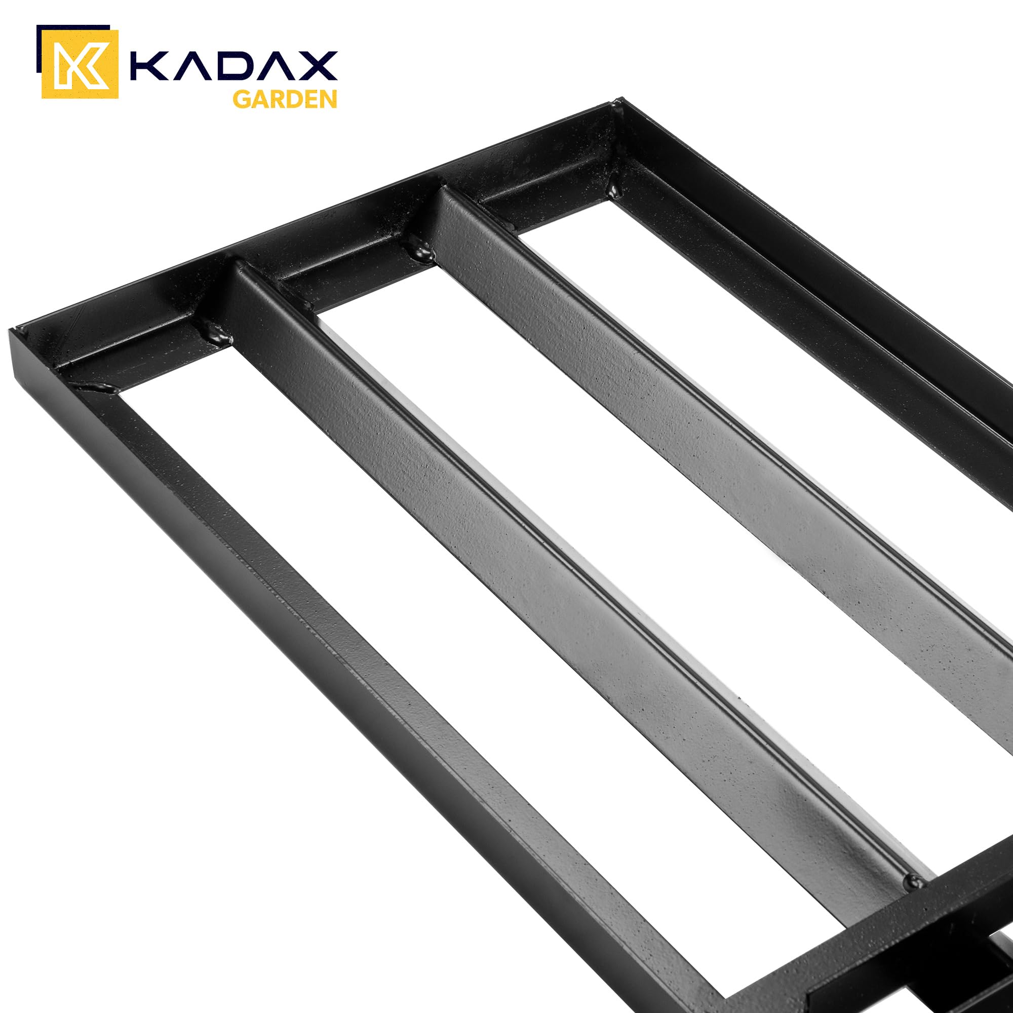 KADAX Raschietto per prato, 89 x 29 cm, per la cura del prato, rastrello per livellare il pavimento, pianificatore in metallo, senza manico