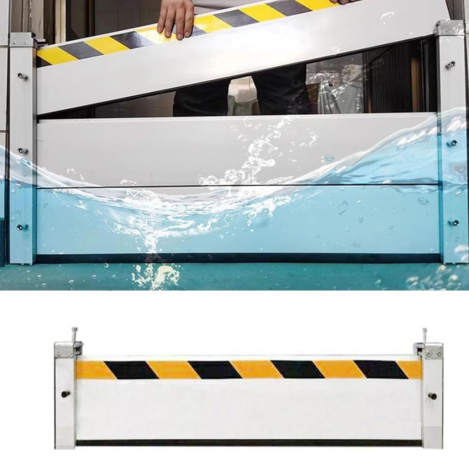 Barriere di inondazione per la porta del garage/seminterrato, alluminio staccabile