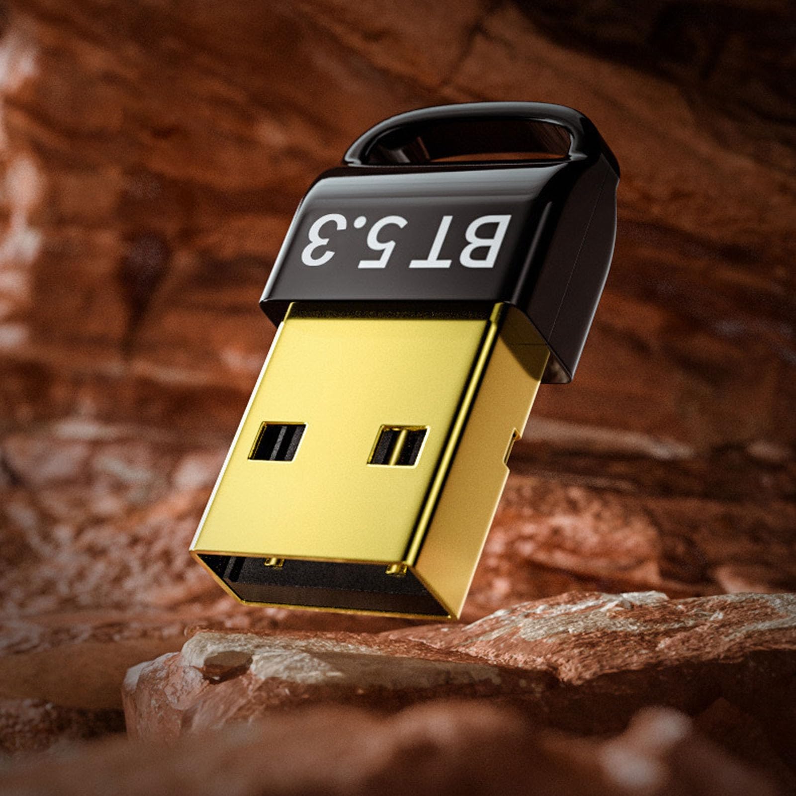 5.3 Adaptador Bluetooth para PC de Escritorio, Transmisor del Teclado Receptor de Dongle USB para Sonido Bluetooth, Teléfono Celular, Mouse y Teclado
