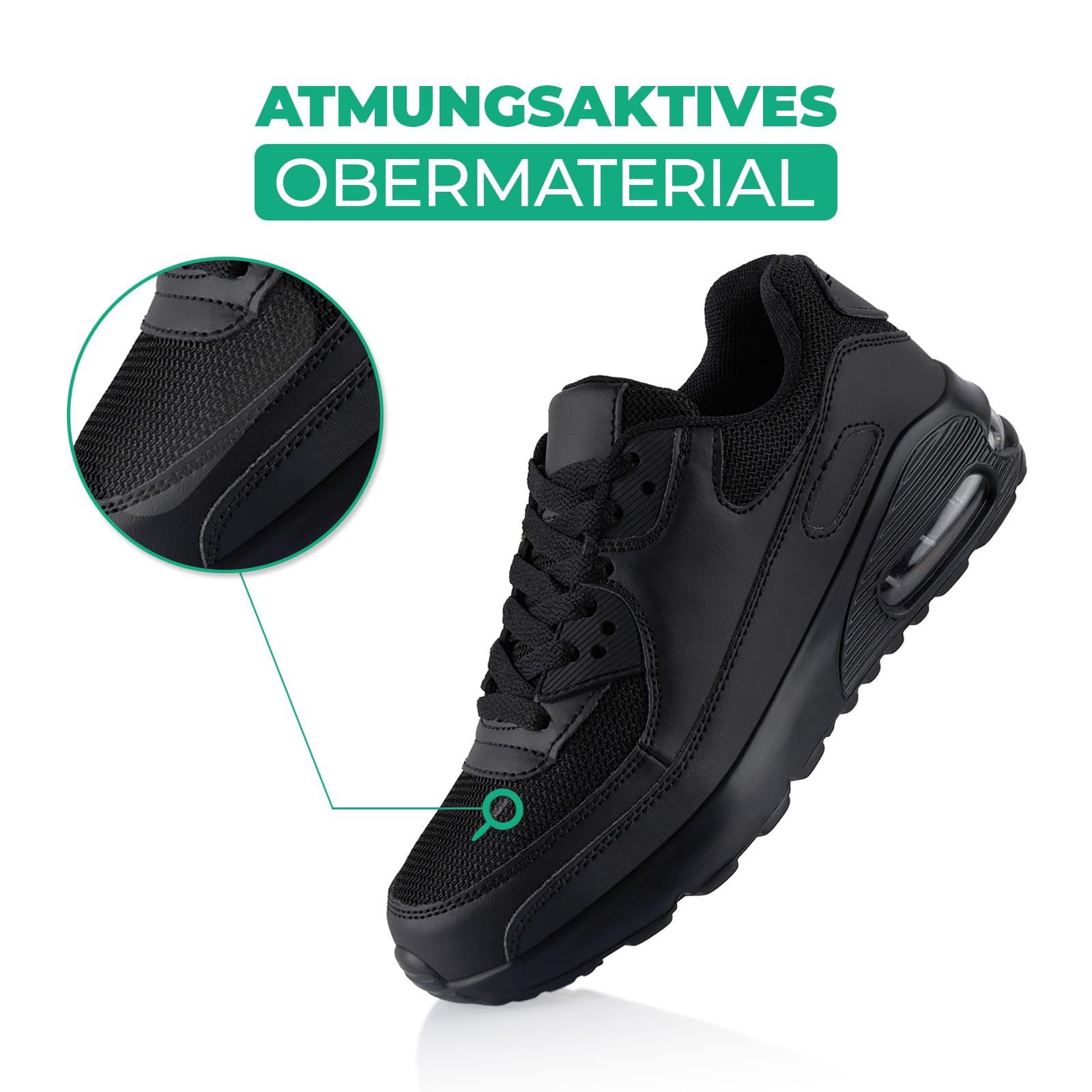 Fusskleidung® Damen Herren Sportschuhe Dämpfung Sneaker leichte Laufschuhe