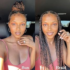 Pre Stretched Braiding Hair,18 Inch 8 Packs Ombre Braiding Hair, Two Tone Yaki Texture Prestretched Crochet Braids Professional Synthetic Hair Extension Itch Free Hot Water Setting (18 T1B/30)