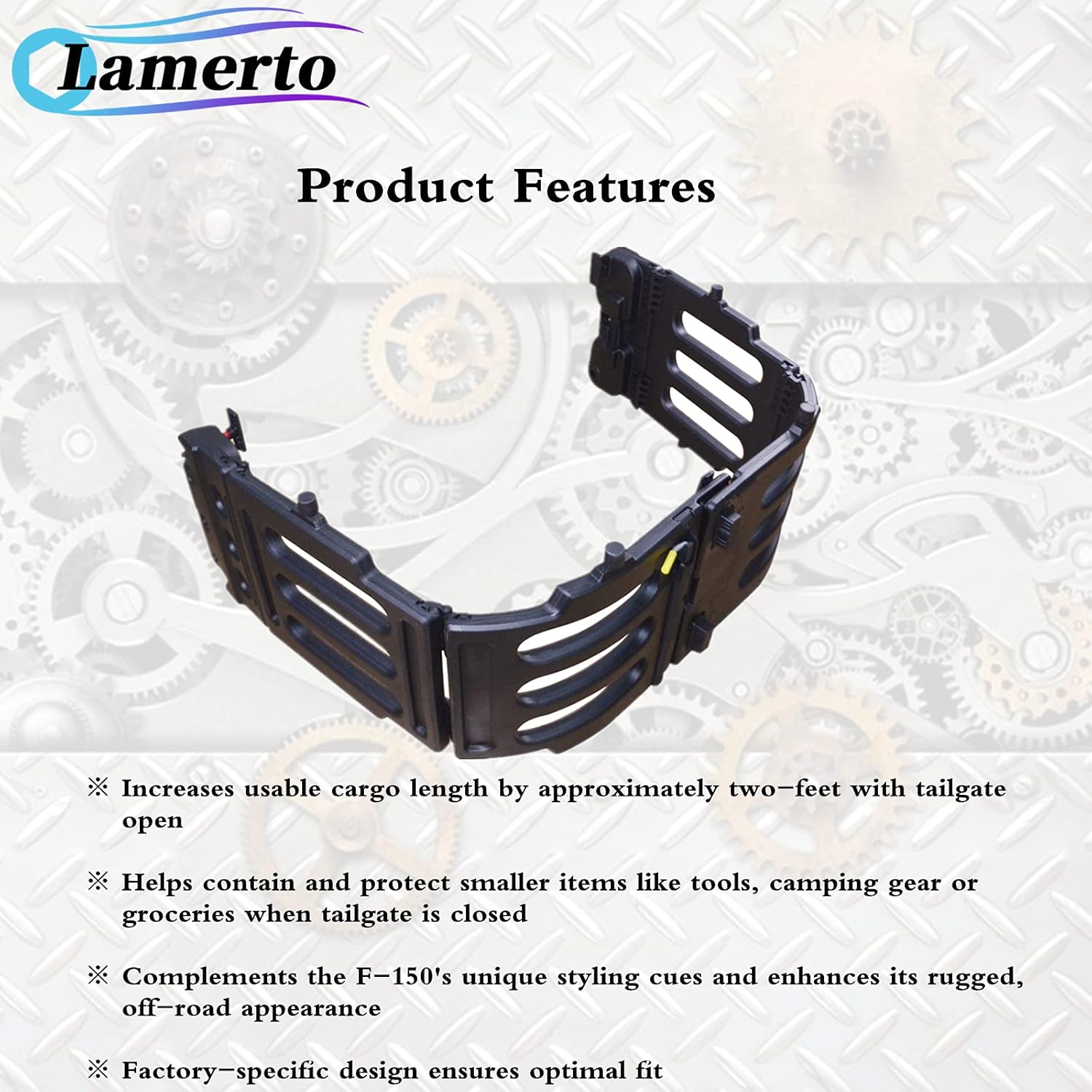 Stowable Truck Bed Extender Kit FL3Z99286A40C Replacement for Ford F150 Raptor Cab Pickup 2015 2016 2017 2018 2019 2020 FL3Z-99286A40-C