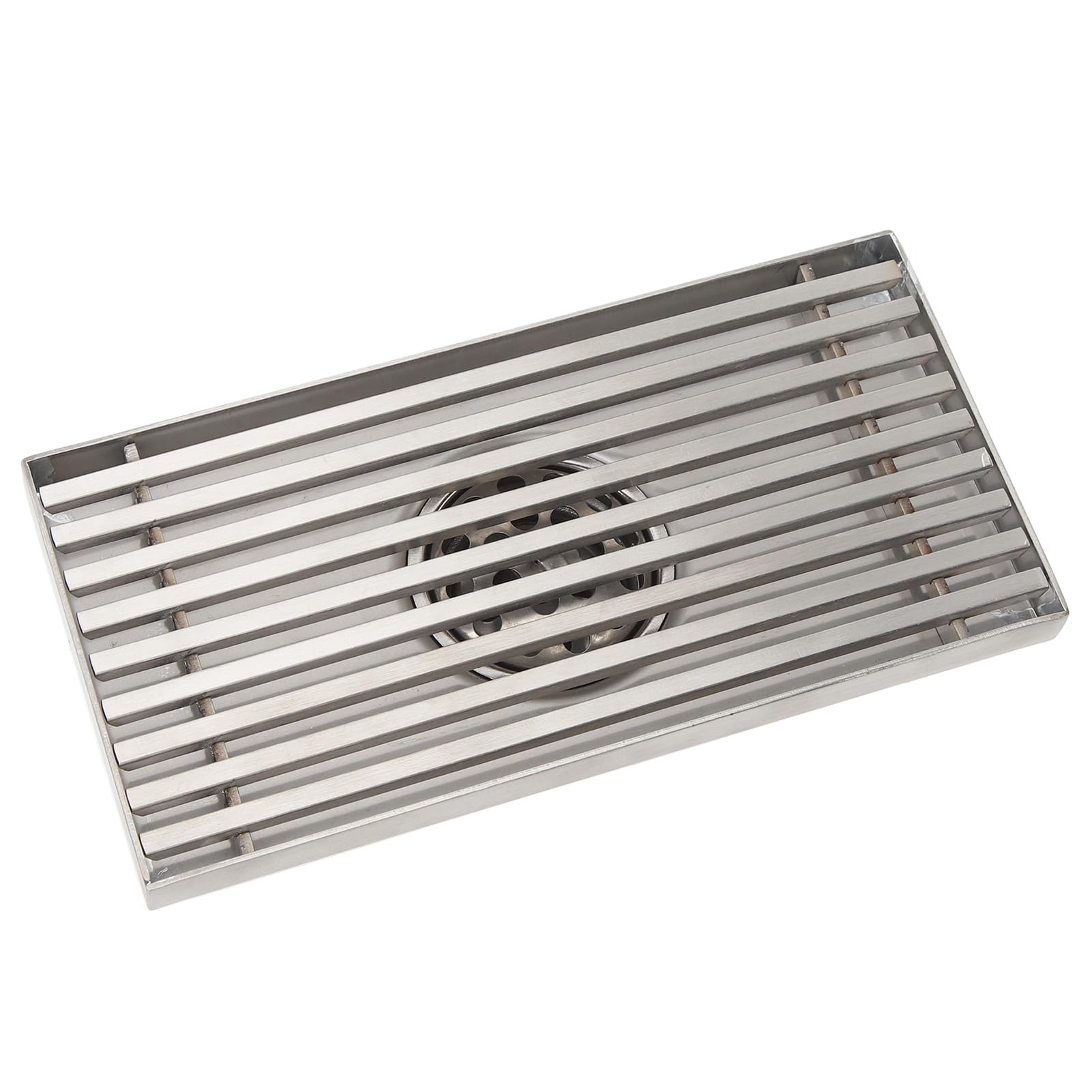 Desagüe de Ducha Lineal de Acero Inoxidable 304 |Engrosado de 8 Pulgadas para tubería de 50 mm |Olor - Bloqueo Desagüe De Piso De Baño para Duchas/Azulejos/Baños |Fácil (Drenaje Medio)