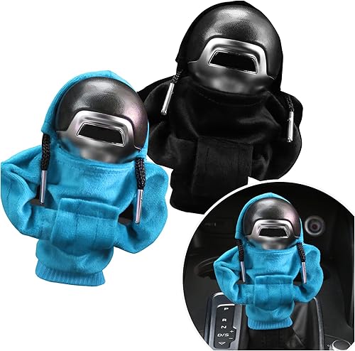 Miniatura 1 de OFBAND 2 fundas para pomos de palanca de cambios, suave y cómoda, con capucha, funda universal para palanca de cambios, accesorios de decoración de