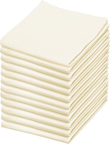 Miniatura 1 de Harina Saco de cocina  Toalla de algodón en blanco  Toalla de té bordada para decoración de primavera, plana gruesa, absorbente, de secado rápido,