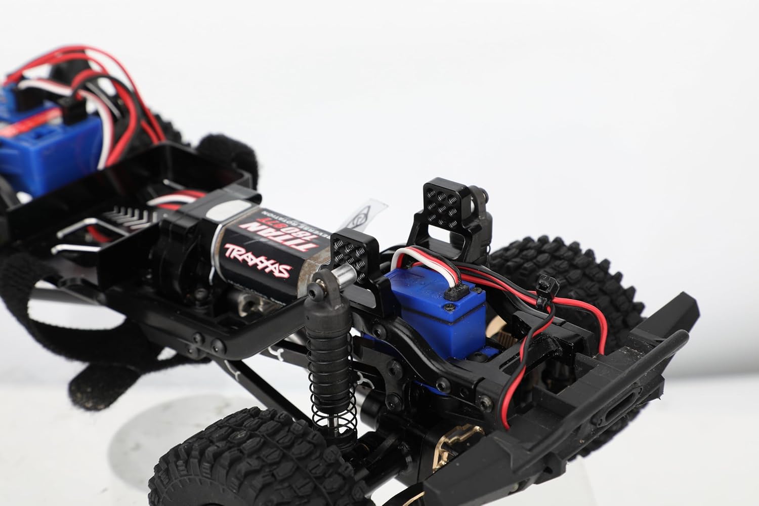 Shock Mount CNC Aluminum - Shock Flex Blades Adjustable Multiple Mounting Positions Damper Holder Fit for TRX4M 1/18 RC Crawler Car Metal Upgrade Parts