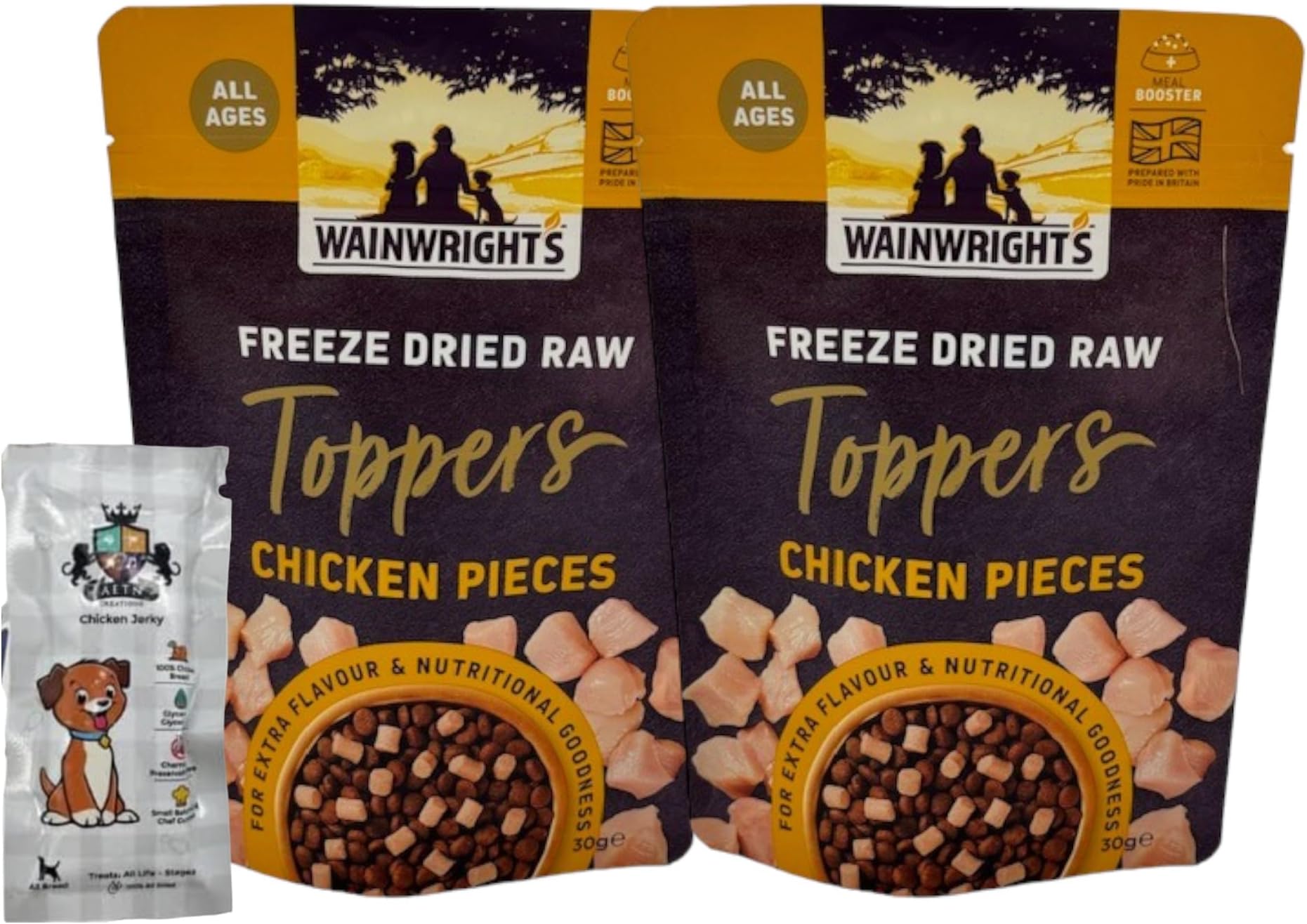 AETN Creations Wainwright's Freeze Dried Dog Food Toppers 2x30g in