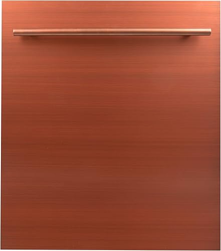 ZLINE - Lavavajillas de control superior de 24 pulgadas en cobre con bañera de acero inoxidable