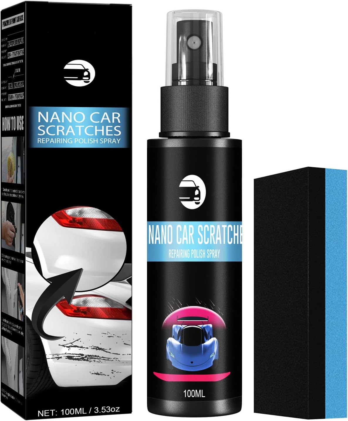 Buy FDGDFG Nano Car Scratch Removal Spray, 2022 Upgrade 100ml Set Car