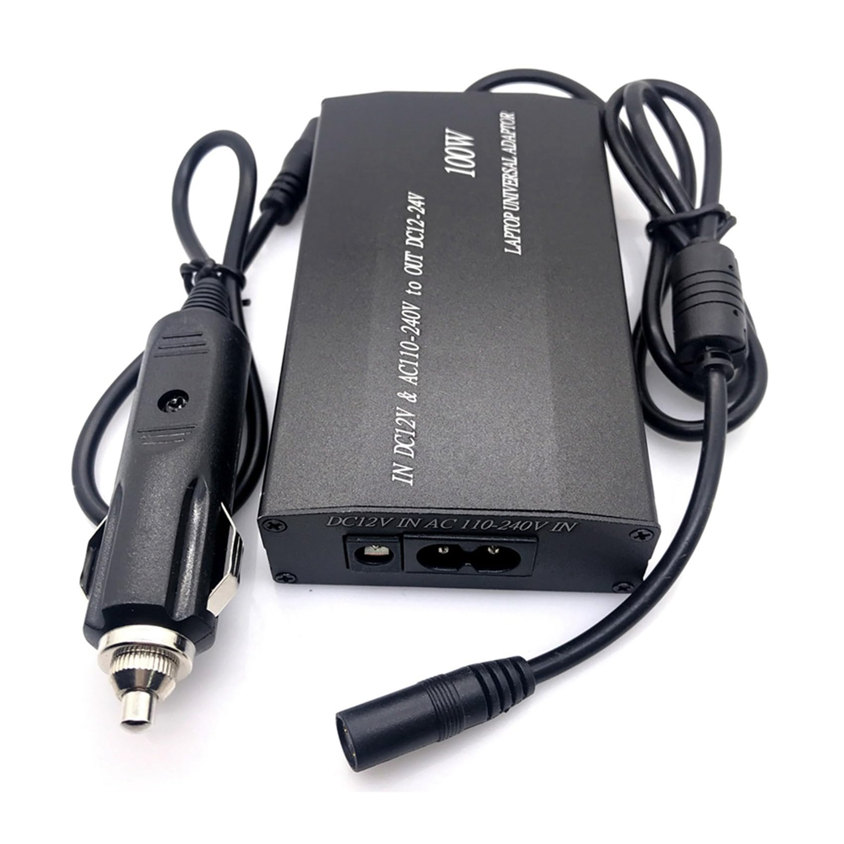 2X Universelles 12V-24V Netzteil Einstellbares Auto Ladegerät USB12V Netzteil 100W 5A Laptop mit 38 Teiligem Gleich Strom Anschluss