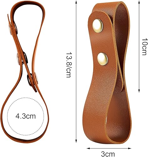 Miniatura 2 de Degpum 2 soportes hechos a mano para látigos de cinturón, funda de látigo de piel sintética, soporte para látigo para cinturón, funda de cuero para