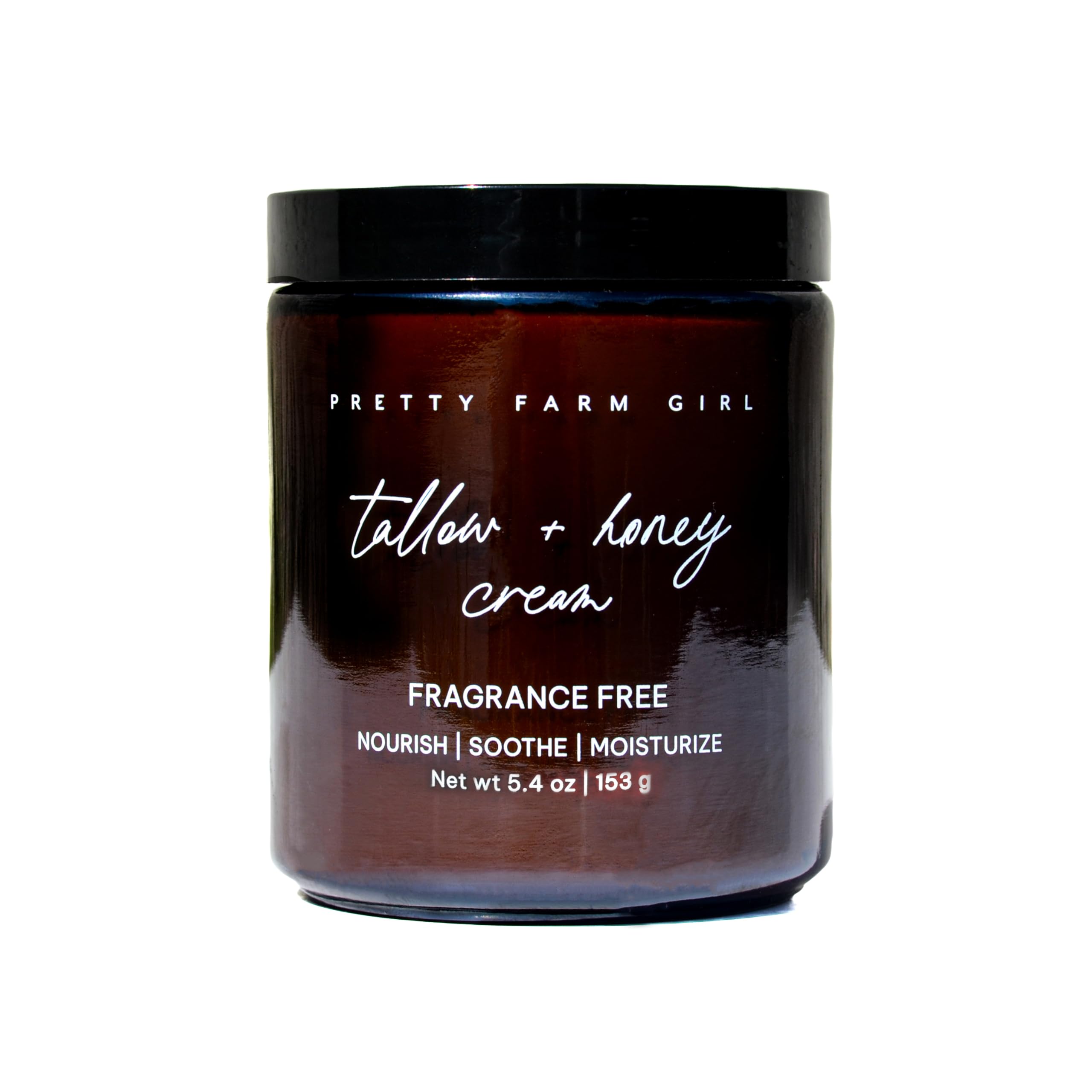 Pretty farm girl Tallow + Honey Body Butter - Nourish, Soothe, and Moisturize - Lightly Whipped - For Sensitive Skin - Full Body Use - Fragrance Free,