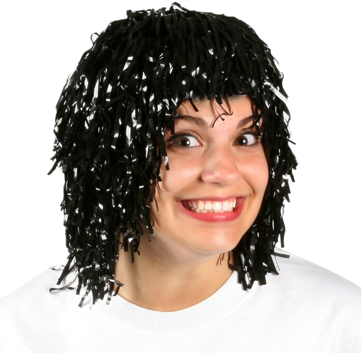 Black Pom Pom Head Wig Clothing, Shoes & Jewelry
