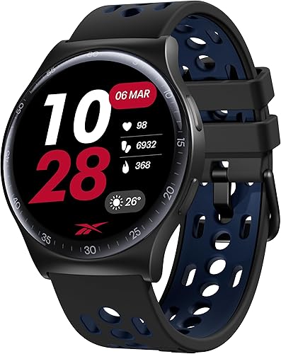 Reebok Pulse Smartwatch - GPS Fitness Tracker with Heart Rate Monitor, 10-Day Battery Life, IP68 Water Resistant Smart Fitness Watch for Men &