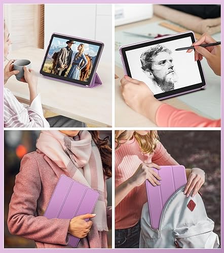 Miniatura 9 de MoKo Funda compatible con la nueva tableta Tienda Kindle Fire HD 10 (13 generación, versión 2023) de 10.1 pulgadas, cubierta trasera de TPU suave de