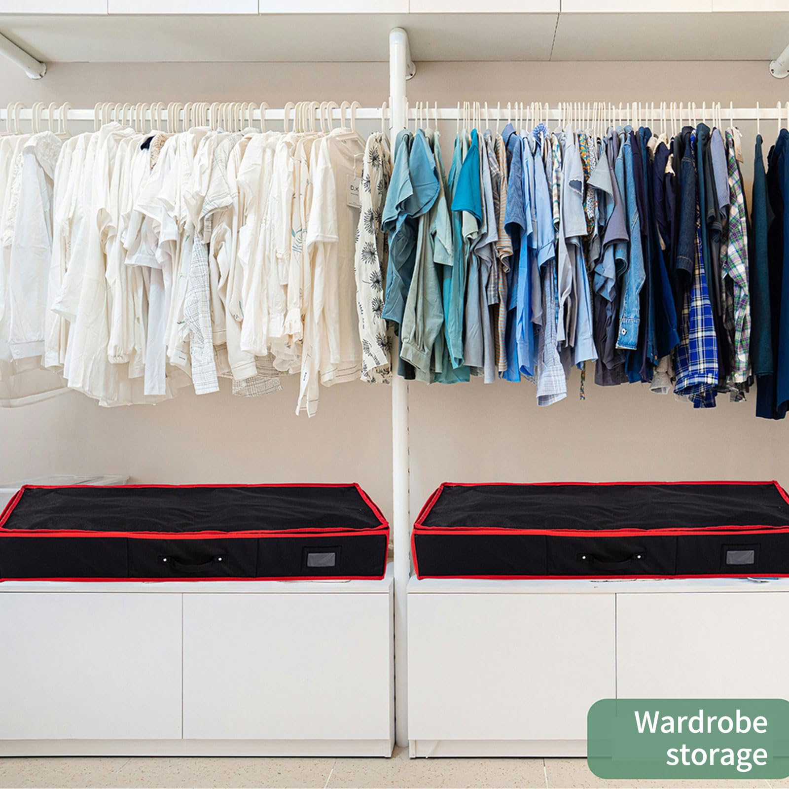 Geschenkpapier Aufbewahrungstasche Organizer,Faltbare Geschenkpapier Tasche,600D Oxford Gewebe Geschenkpapierrollen Aufbewahrung,Schrank Tasche Schutzbezug (Schwarz, 101x36x14cm)